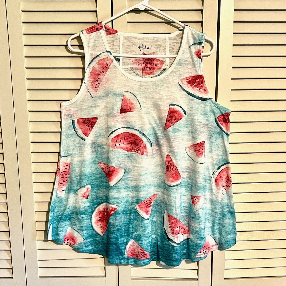 Womens Tank Top * Style & Co. * Size Large * Lightweight * Flowing * New